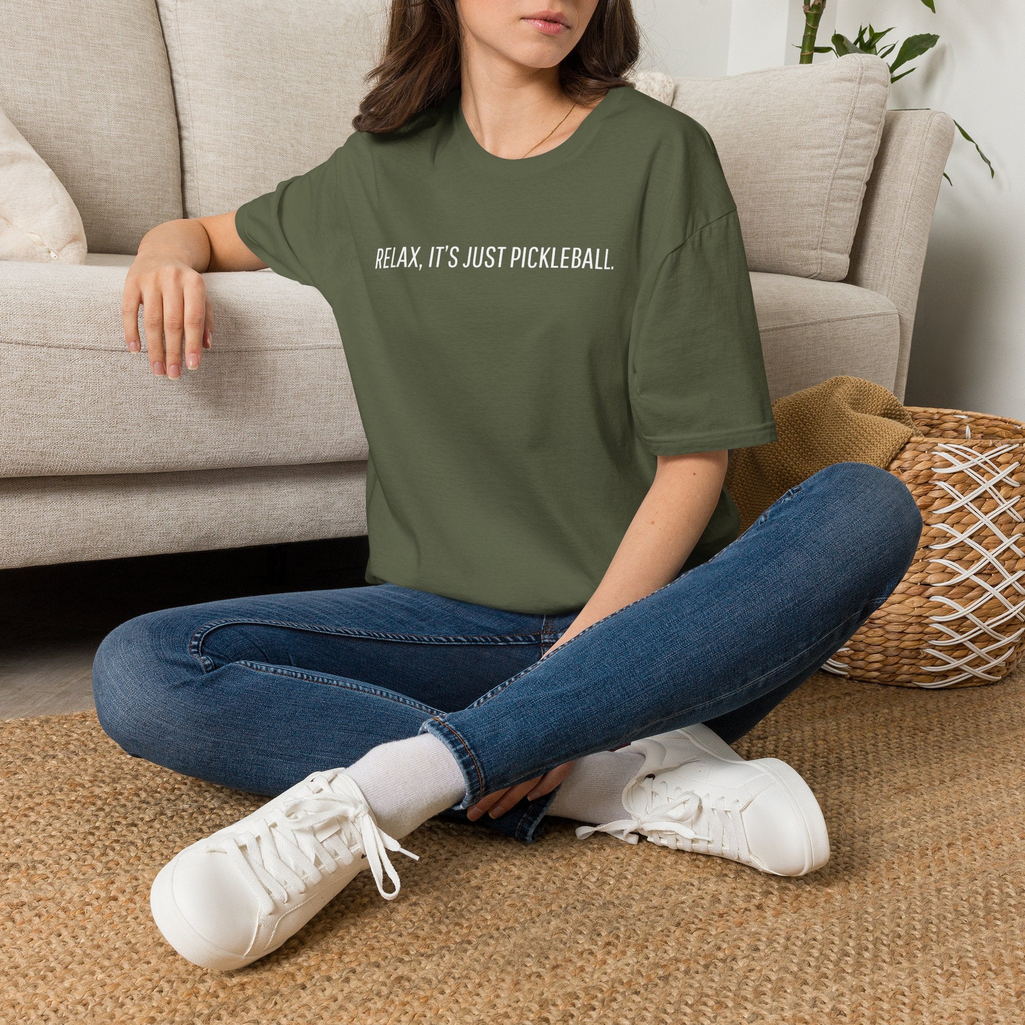 Relax, I'ts Just Pickleball Tee