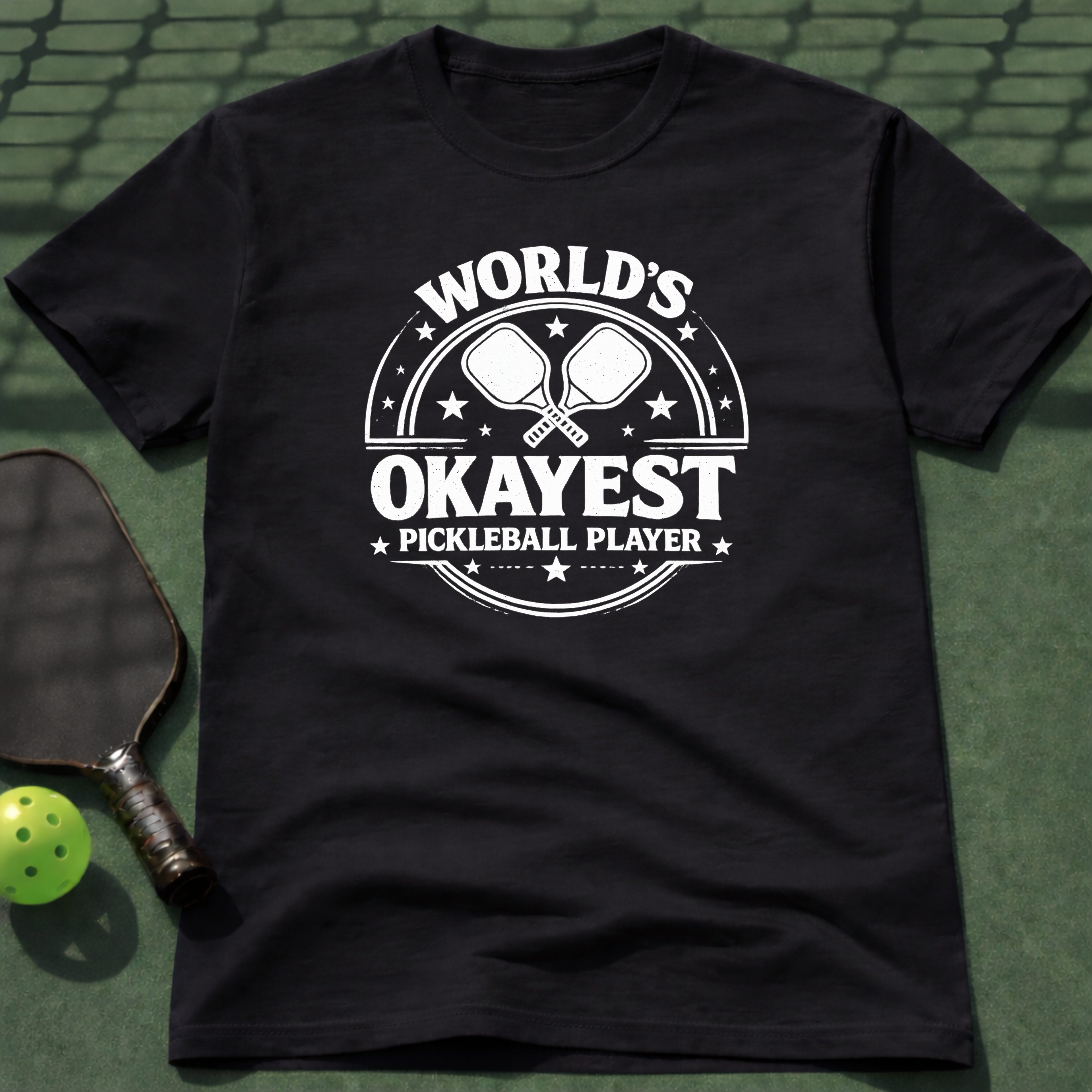 World's Okayest Pickleball Player Tee