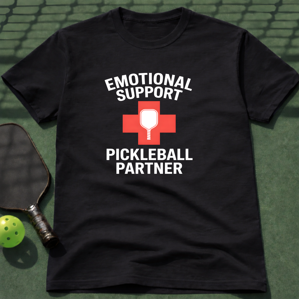Emotional Support Pickleball Partner Tee