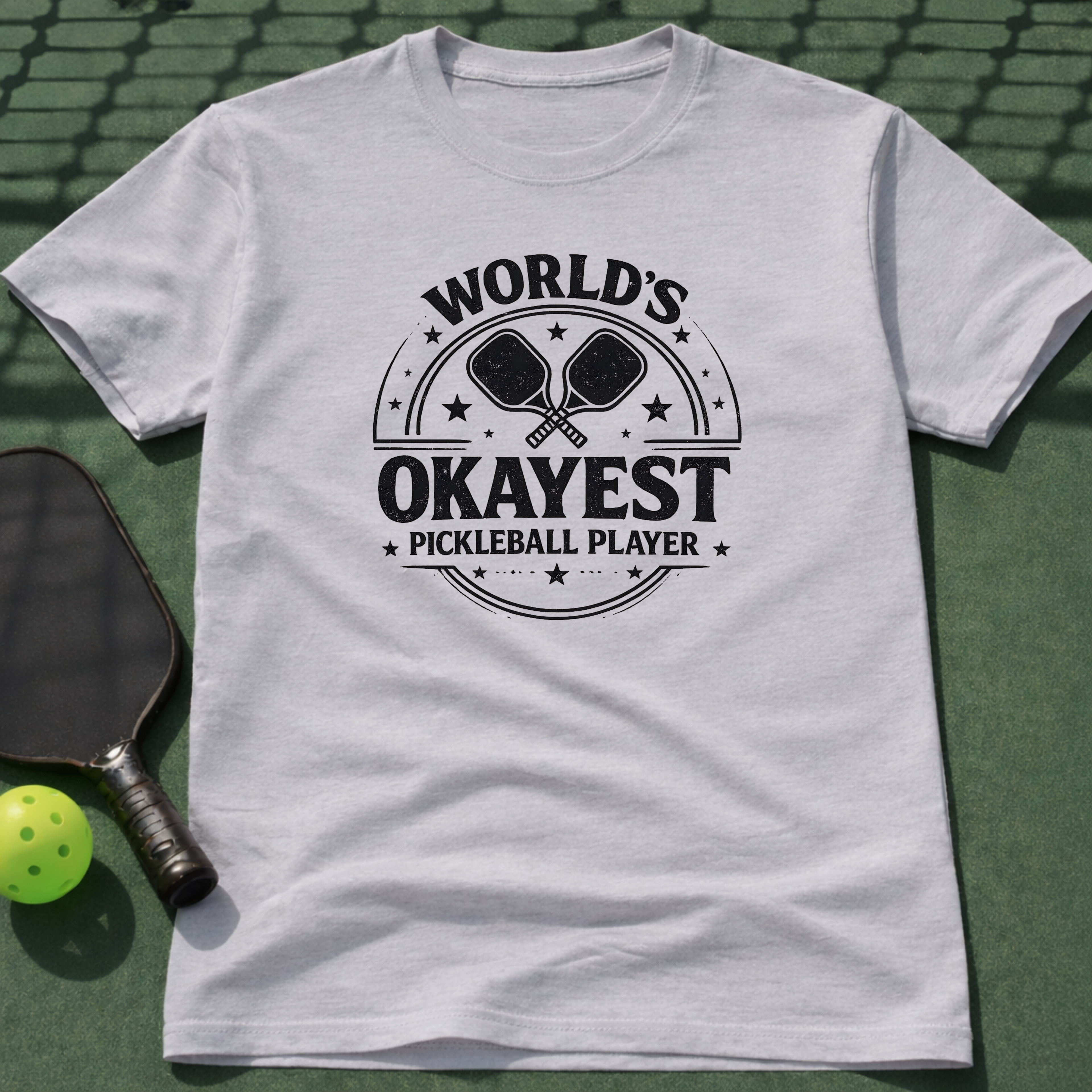 World's Okayest Pickleball Player Tee