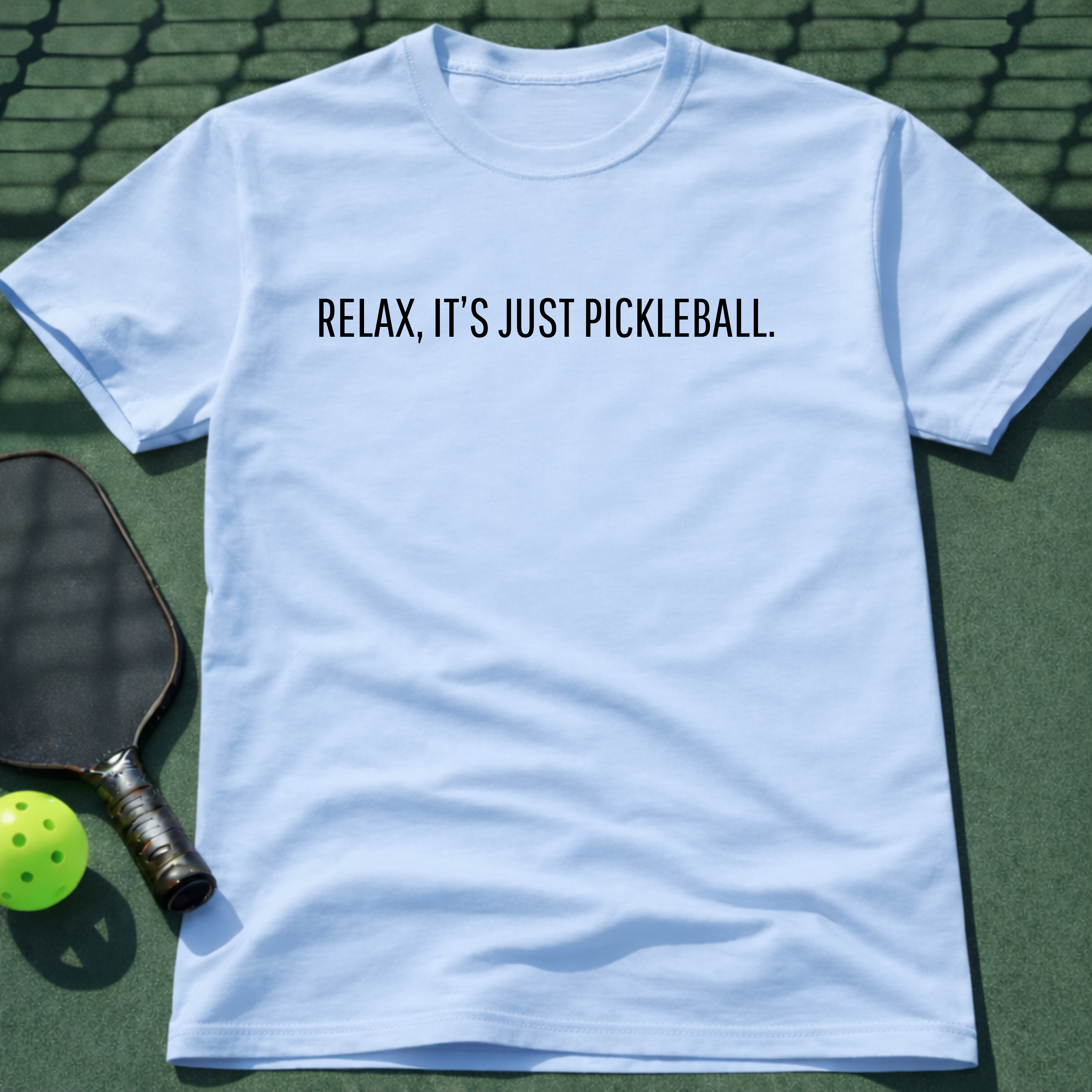 Relax, I'ts Just Pickleball Tee
