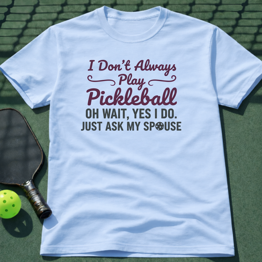 I Don't Always Play Pickleball Tee
