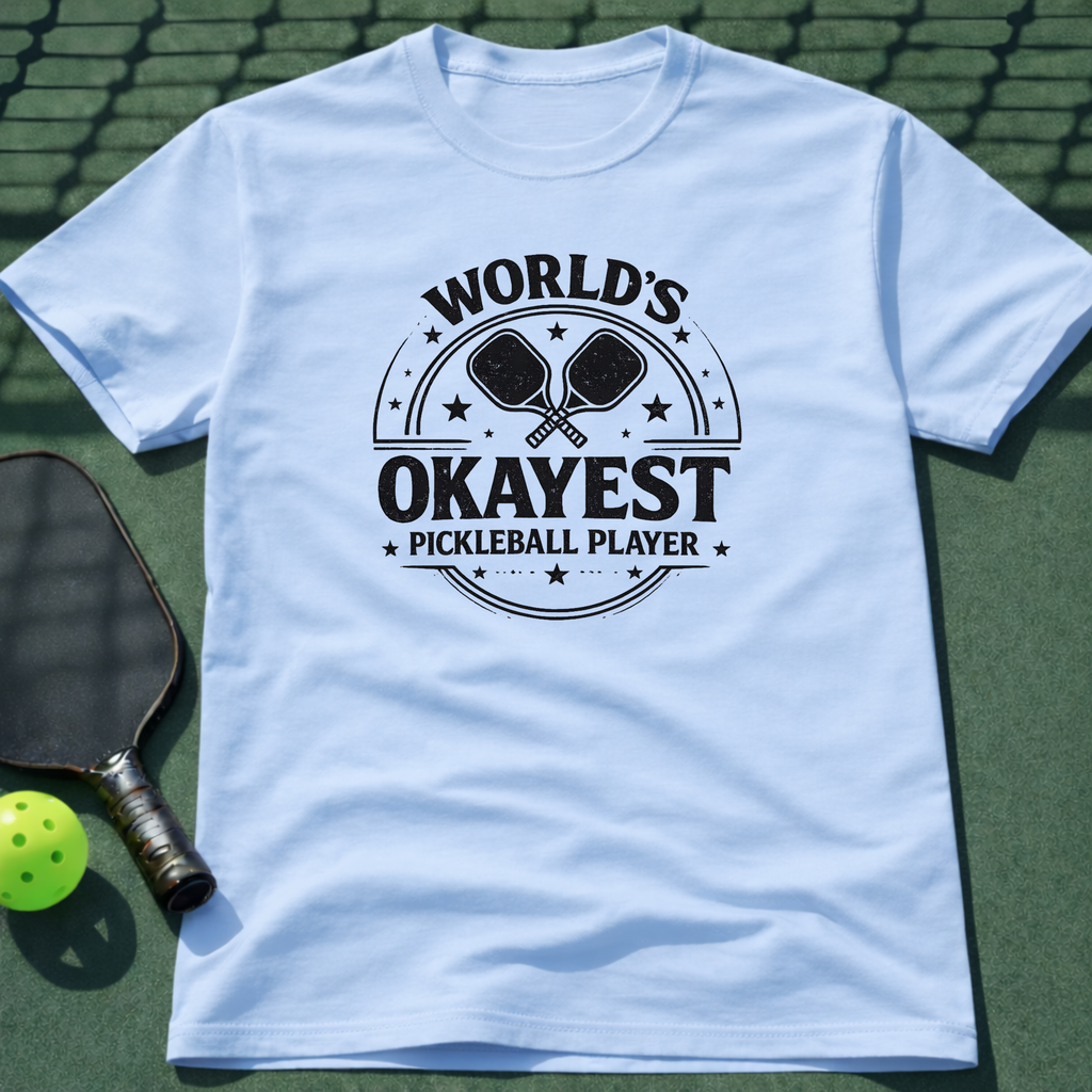World's Okayest Pickleball Player Tee