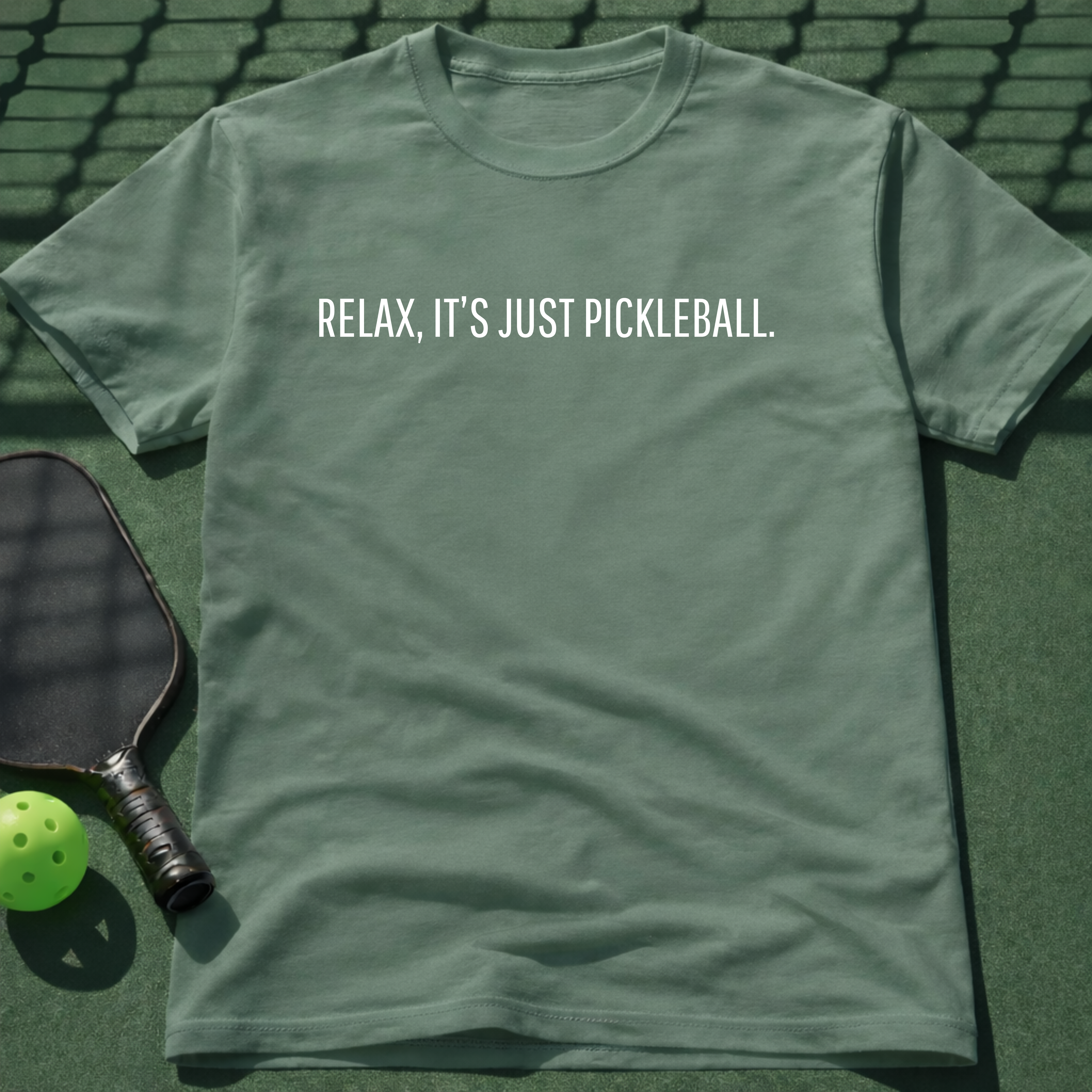 Relax, I'ts Just Pickleball Tee