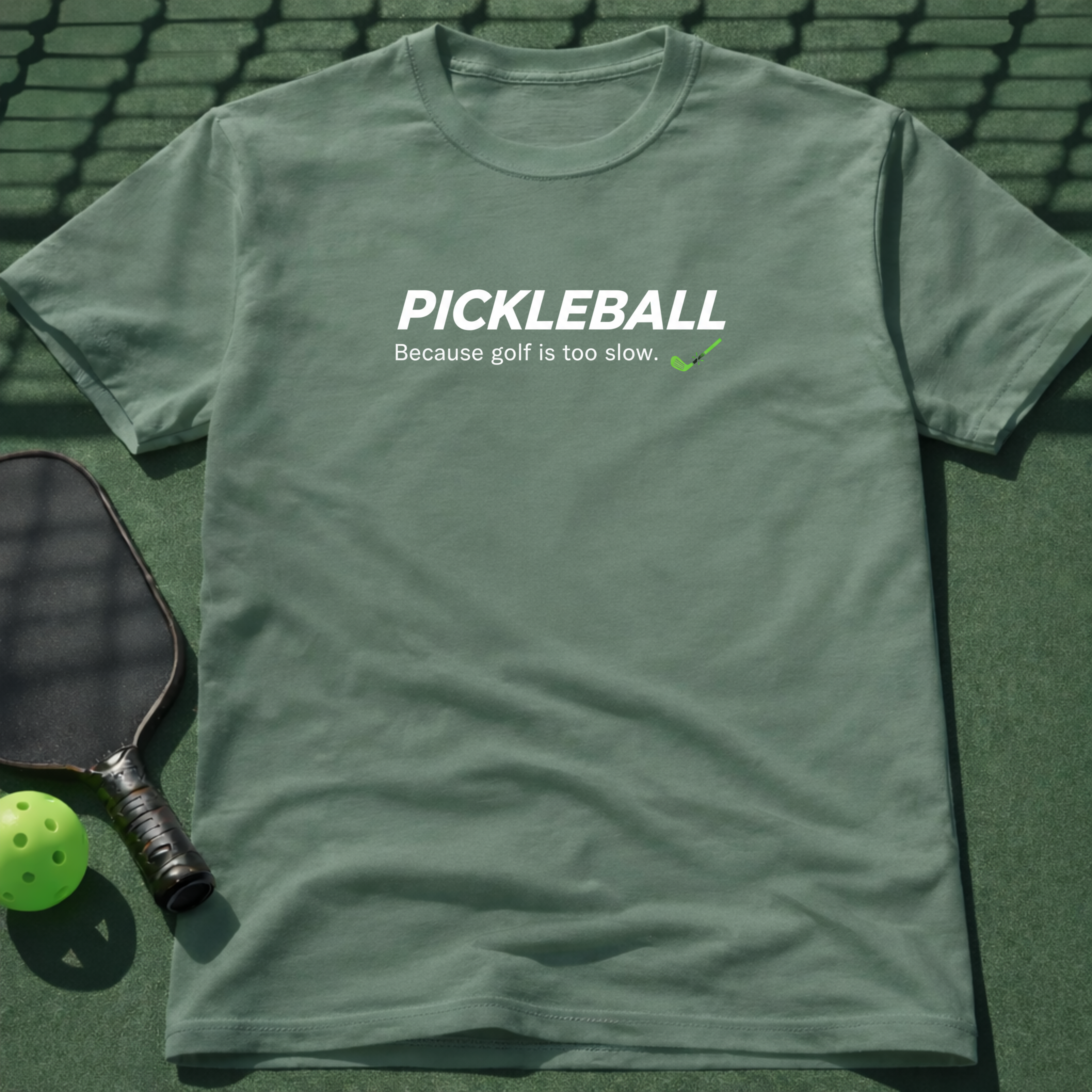 Pickleball - Because Golf Is Too Slow Tee