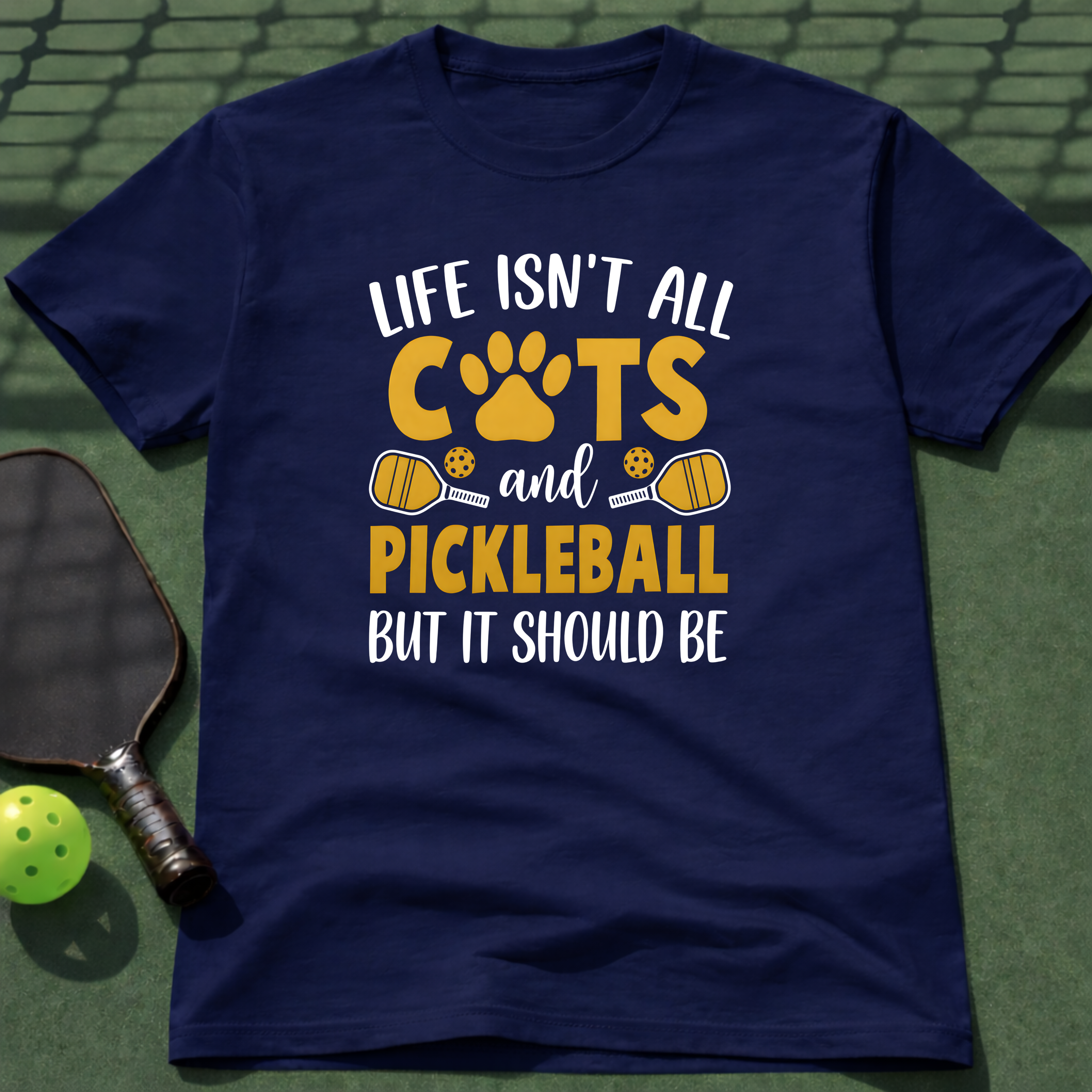 Life Isn't All Cats and Pickleball But It Should Be Tee