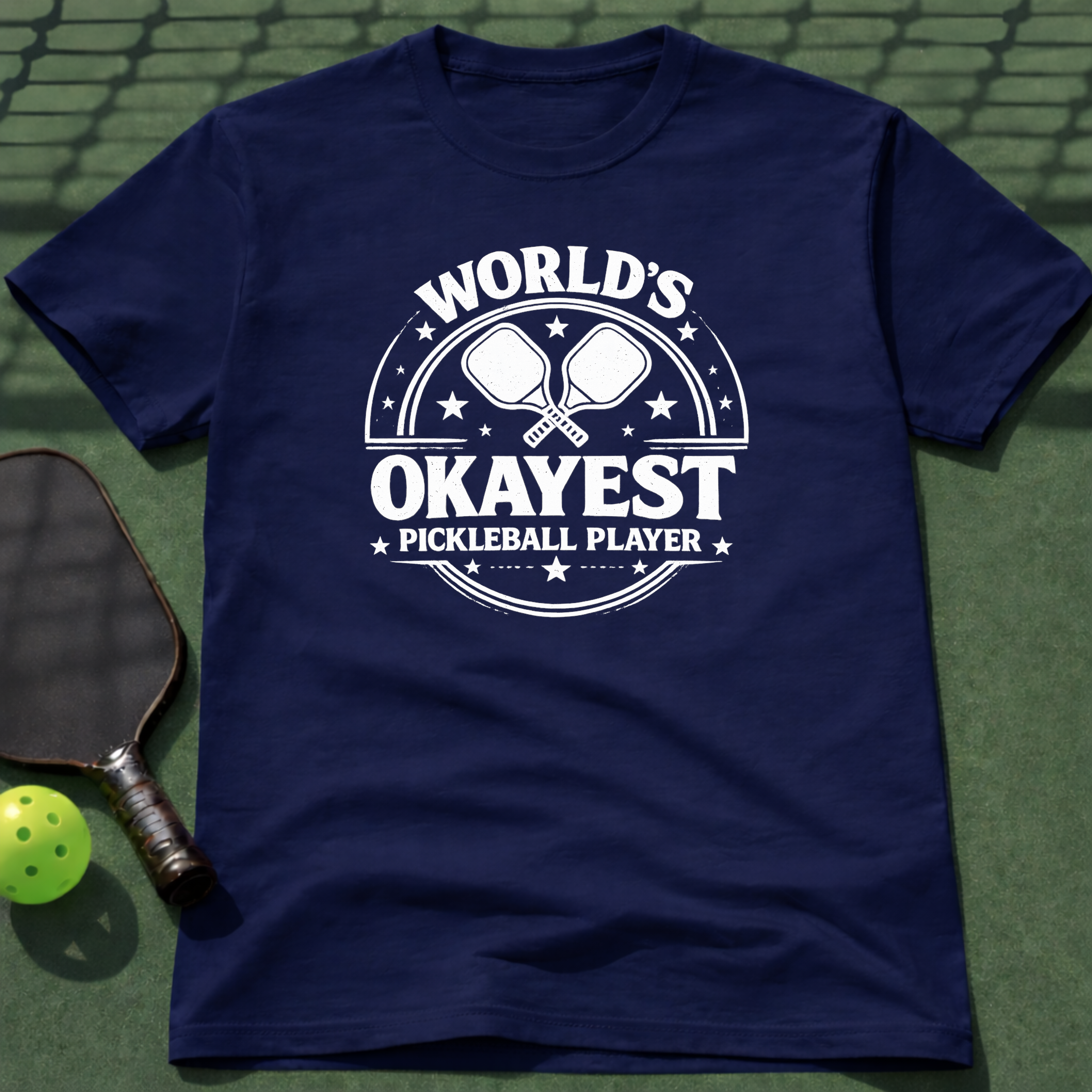 World's Okayest Pickleball Player Tee