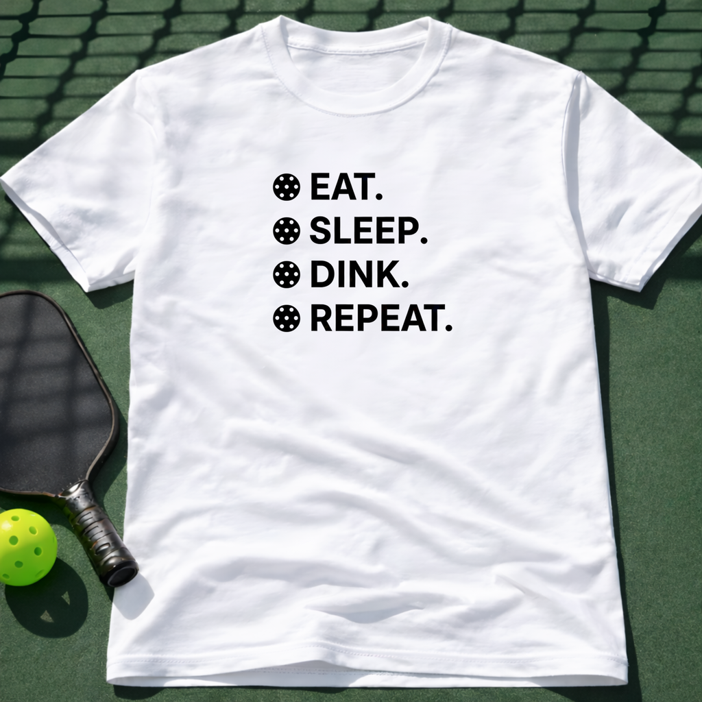 Eat. Sleep. Dink. Repeat. Tee
