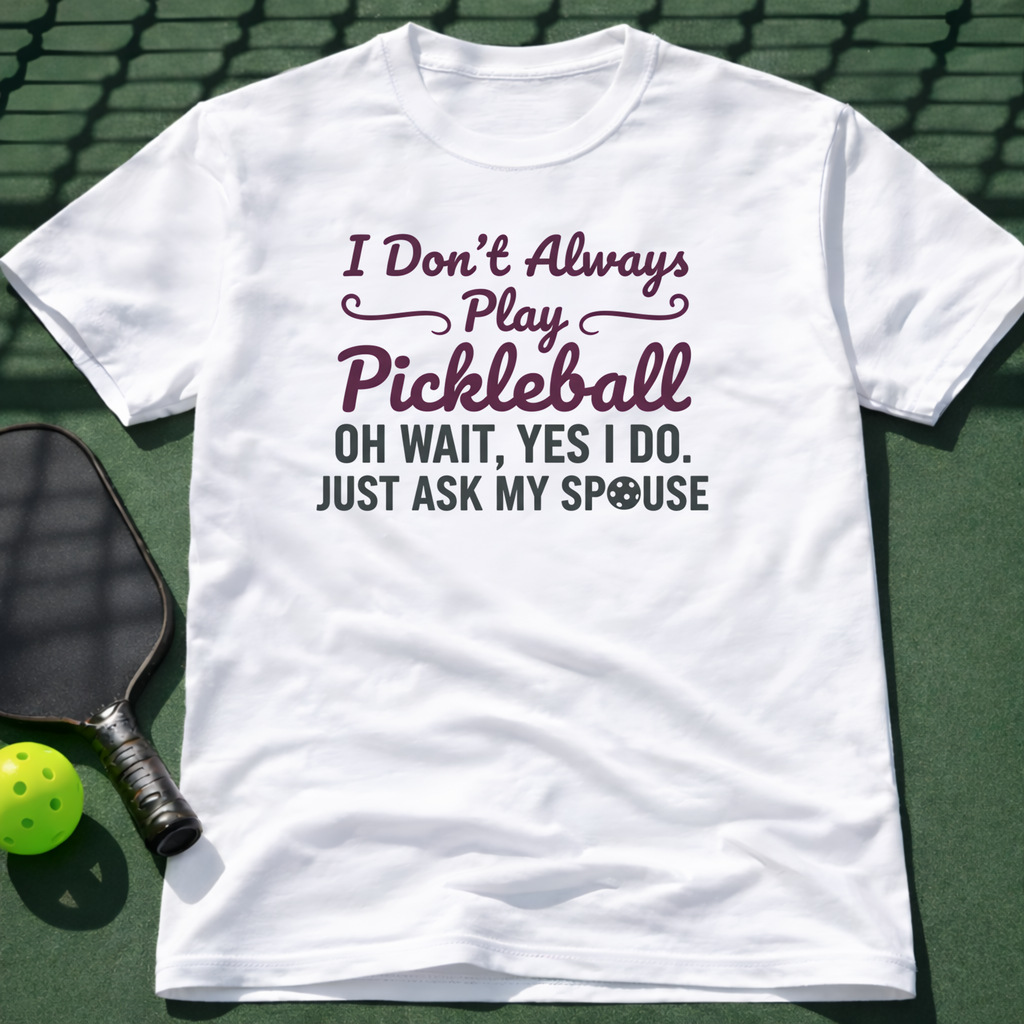 I Don't Always Play Pickleball Tee